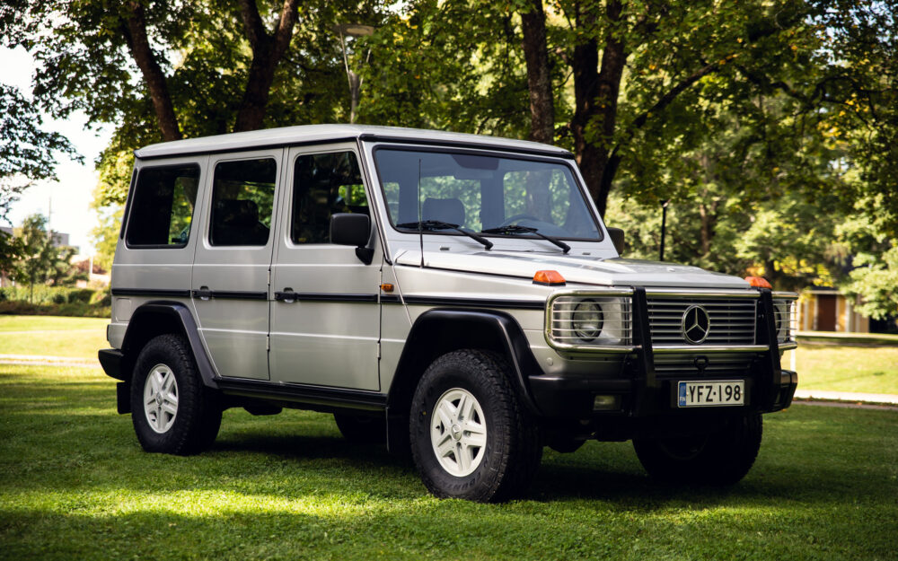 Mercedes-Benz G-Class parked in lush park