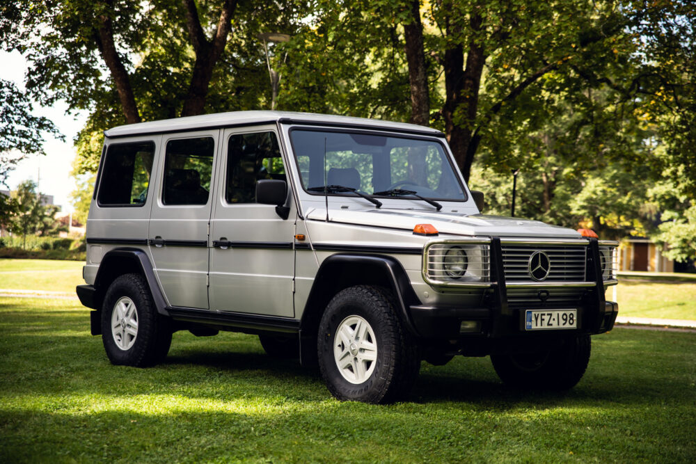 Mercedes-Benz G-Class parked in lush park