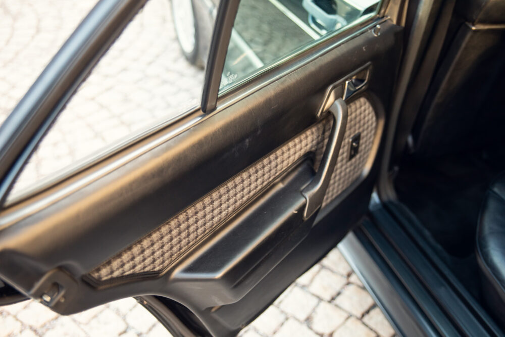 Vintage car door interior detail