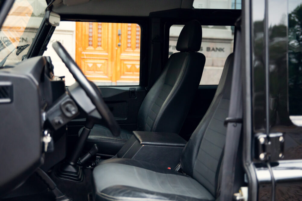 Interior view of an empty vehicle cabin