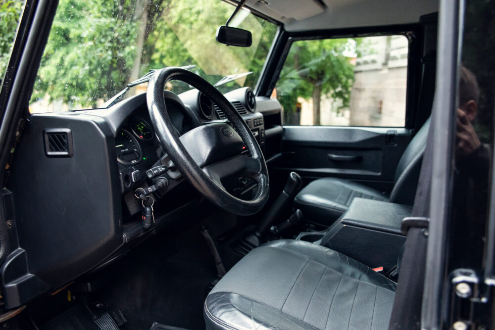Interior view of an unoccupied rugged SUV