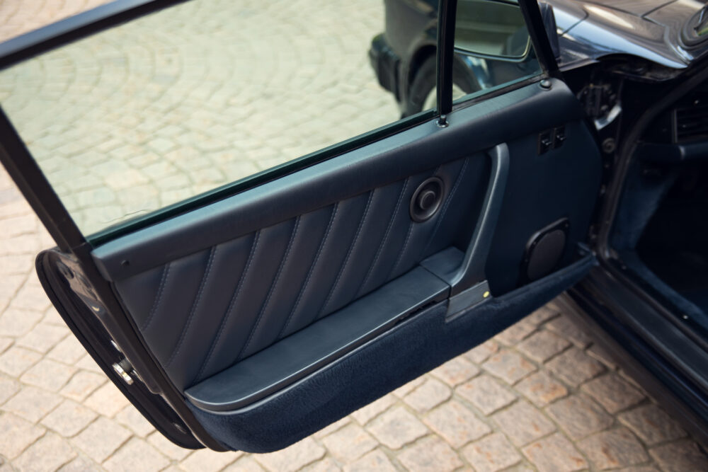 Classic car interior door panel in black