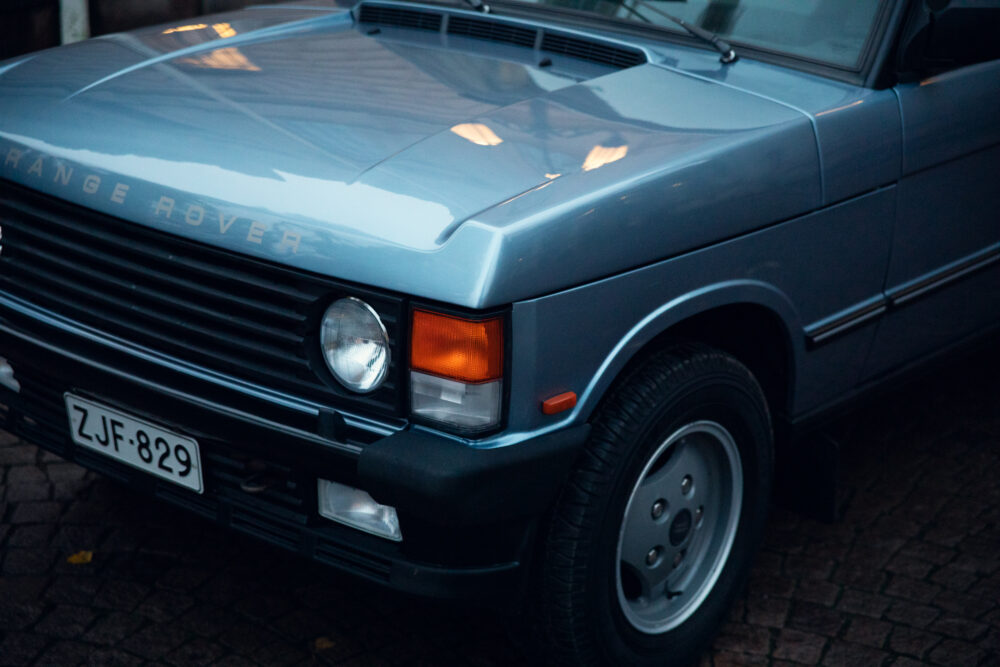 Vintage Range Rover classic car close-up
