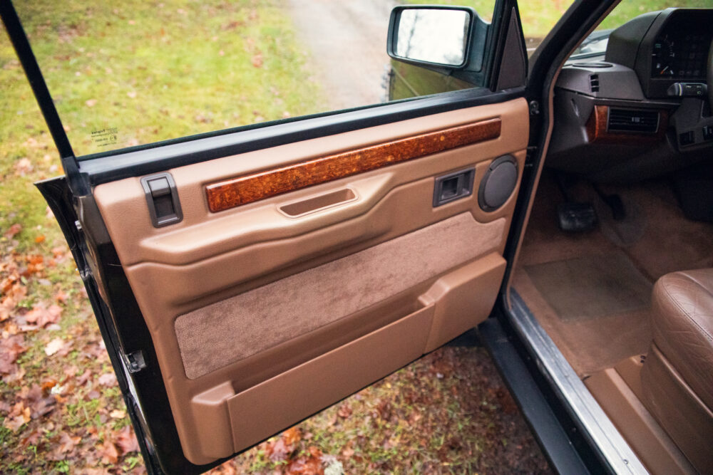 Open car door showing interior and dashboard