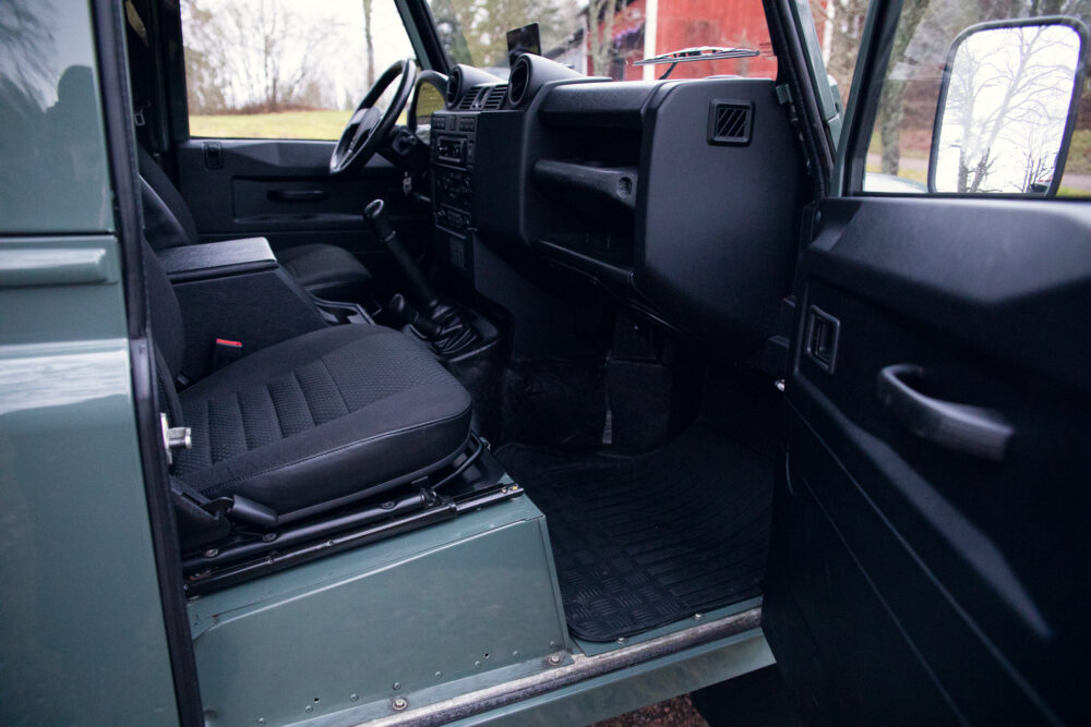 Detailed view inside a modern SUV's driver area
