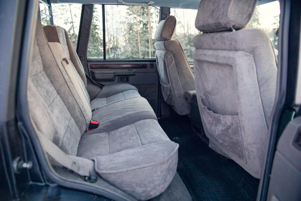 Interior view of an old, spacious SUV