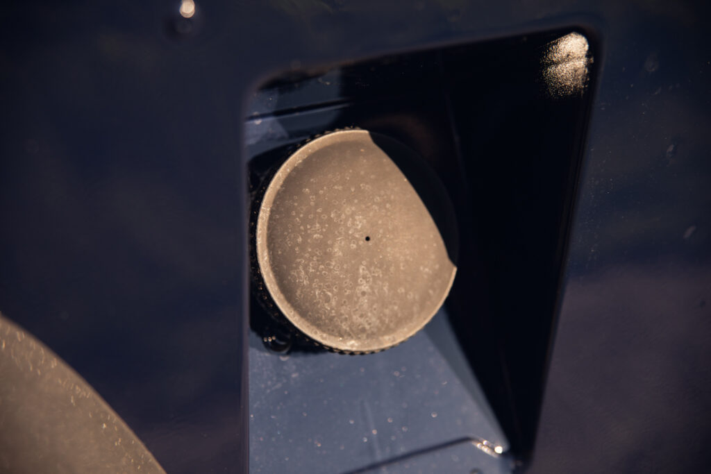 Close-up of appliance control knob dial